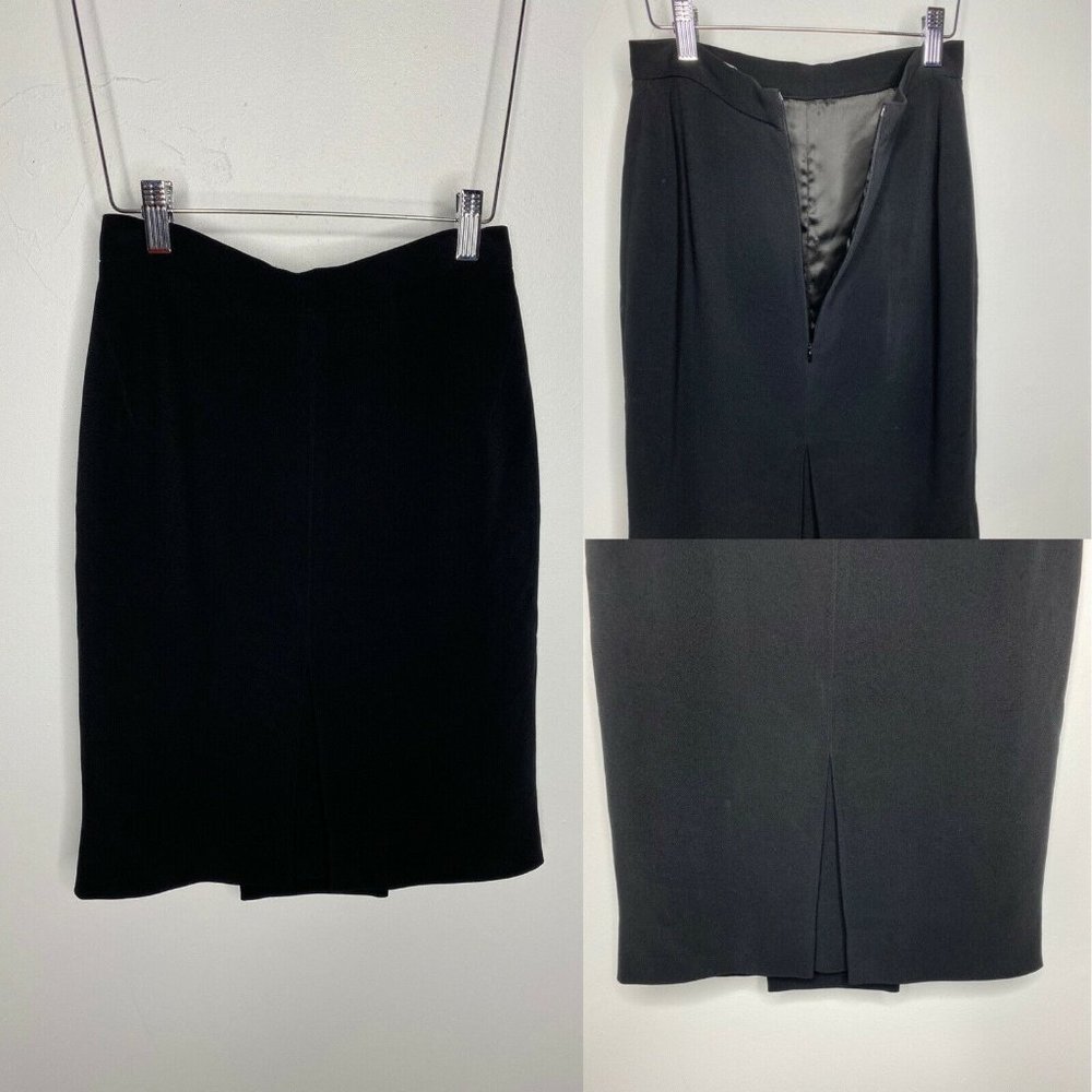 Herve Leger Paris Black Size 10 Pencil Skirt